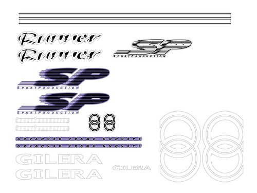 Kit adesivi scooter - adesivi, gilera