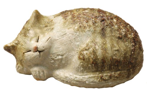 Statua gatto addormentato