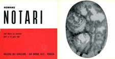 Romano Notari, Galleria del Cavallino 1964, pieghevole di mostra