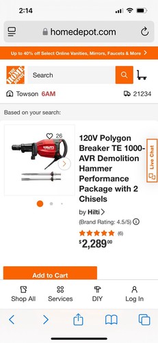 Hilti 1000 avr demolition - 1000,
