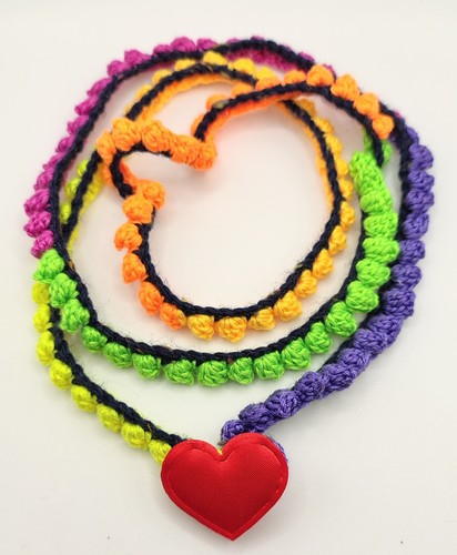 Collana bracciale arcobaleno - collana/bracciale,