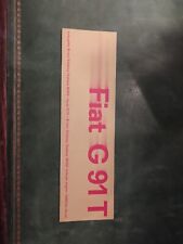 Brochure Fiat G91 T