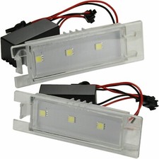 2x LED license plate lighting