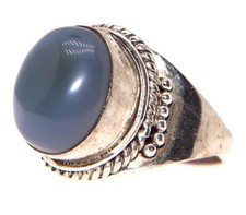 anello argento etnico carbocon