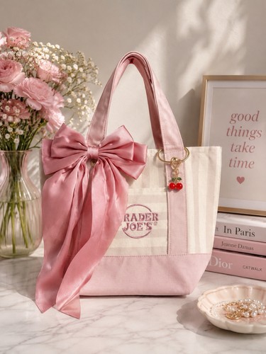 Trader joe pink - pink, ribbontote