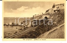 1940 ca RODI GARGANICO (FG) Galleria di ponente *Cartolina animata treno FP NV