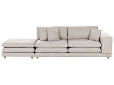 Divano 2 posti tessuto beige