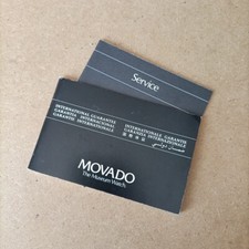 Movado Museum, Libretto di Garanzia, Vintage, Good Conditions - Used RARA