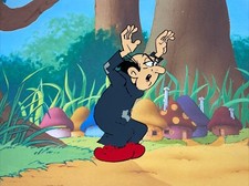 I Puffi animazione cel anni 80