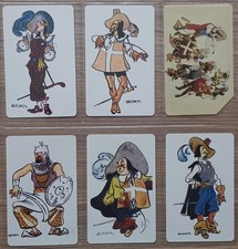 Schede telefoniche Serie completa i Moschettieri n.2419 dal 2447 al 2450 e 2466