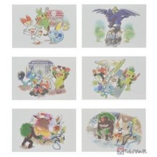 pokemon center pikachu postcard galar tabi sword shield 6 pieces set new 2020 ja