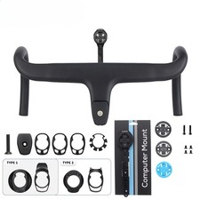 Manubrio integrato in fibra di carbonio per bici da strada 28,6 mm con distanziali parte ciclismo