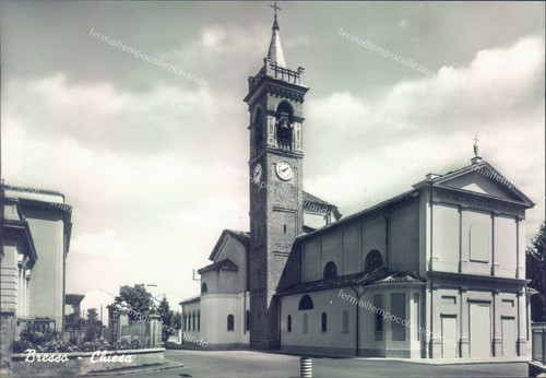 N37 cartolina bresso - cartolina, chiesa
