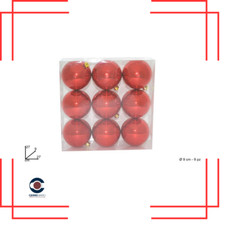 Confezioni 9 palline Natale