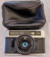 Macchina fotografica Halina 500 con custodia - Vintage