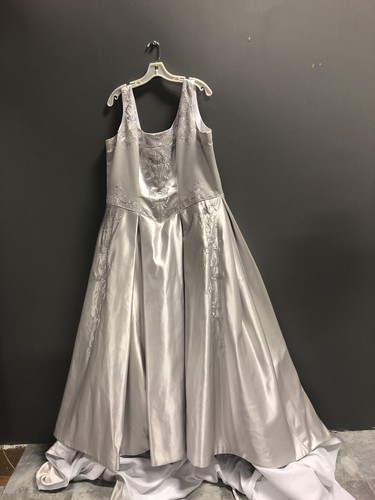 Wedding dress pewter - wedding, dress,