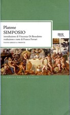 PLATONE/SIMPOSIO/CON TESTO A FRONTE IN GRECO/BUR RIZZOLI