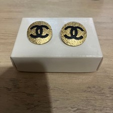 CHANEL Orecchini Vintage Nero