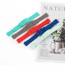 Cinturino orologio silicone fibbia ad ago 12 mm per Swatch donna bambini cinturini orologio