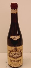 Bottiglia Di Vino Barolo 1967.