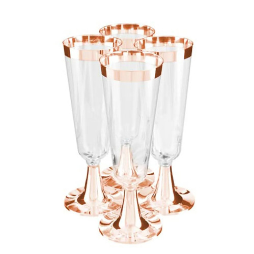 Flauti champagne metallizzati - flauti,