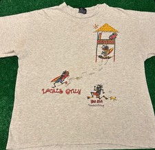 Camicia vintage anni 90 surf irie blu surfista skate locali double face vintage uomo XL