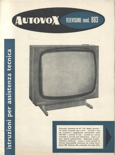 Autovox televisore mod 883 - autovox,