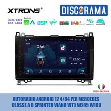 AUTORADIO ANDROID 12 4/64 PER MERCEDES CLASSE A B SPRINTER VIANO VITO W245 W169