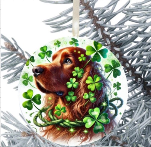 Red setter dog - dog, decoration