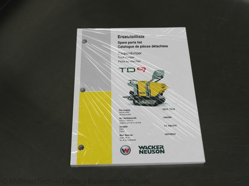 Wacker neuson td9 track - track, dumper