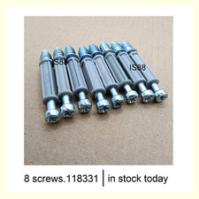 IKEA 118331 BILLY ALEX HEMNES BRIMNES GNEDBY IDANAS X8 VITE BLOCCO CAMME NUOVA