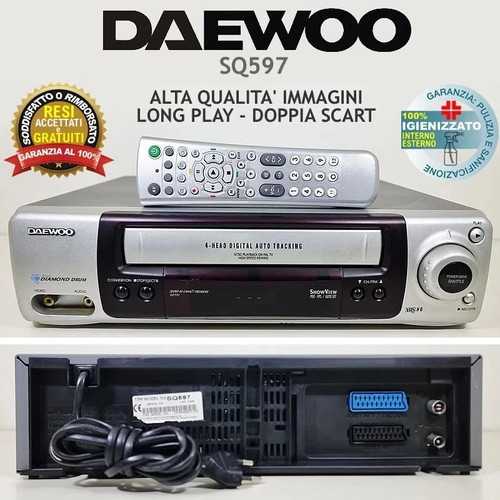 Videoregistratore vhs daewoo - vhs,