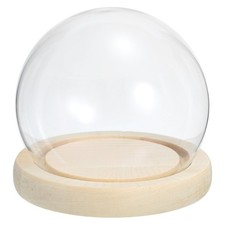 4" Clear Bell Glass Dome Glass