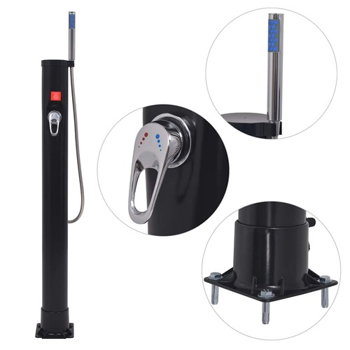 Doccia solare pvc acciaio - l,