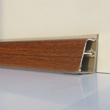 ALZATINA CUCINA A BECCO BASE PLASTICA COPERTURA RIVESTITA NOCE ML 2