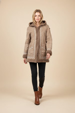Cappotto vintage shearling con