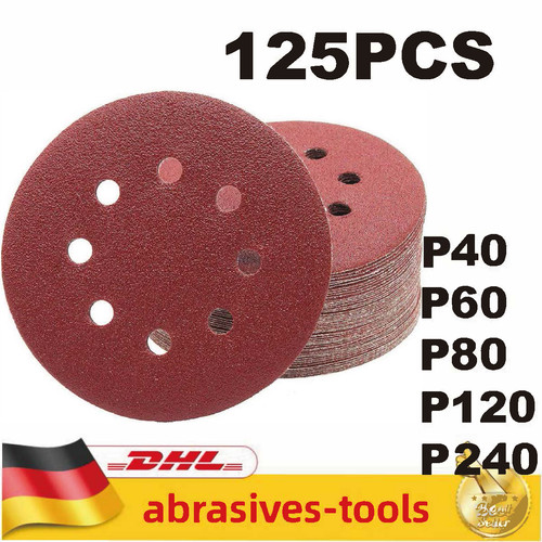125 pezzi dischi abrasivi - , 5"