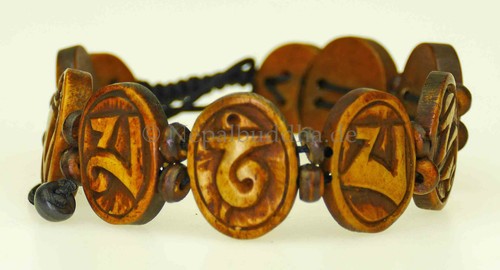 Bracciale marrone legno - bracciale,