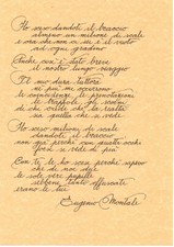 Ho sceso dandoti il braccio -