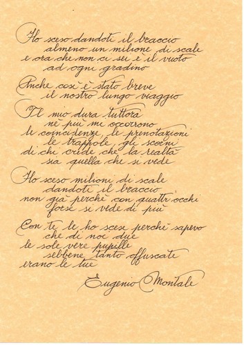 Sceso dandoti braccio - braccio,