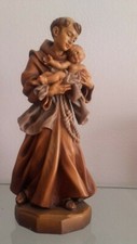 STATUA IN LEGNO  San Antonio da Padova cm30   ANRI 