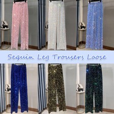 Pantaloni donna paillettes
