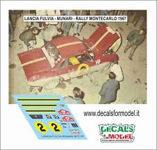 DECALS 1:43 LANCIA FULVIA HF MUNARI RALLY MONTECARLO 1967