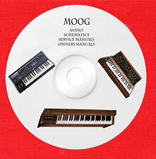 Moog Audio Repair Service manuali e manuali proprietario su 1 dvd in formato pdf 