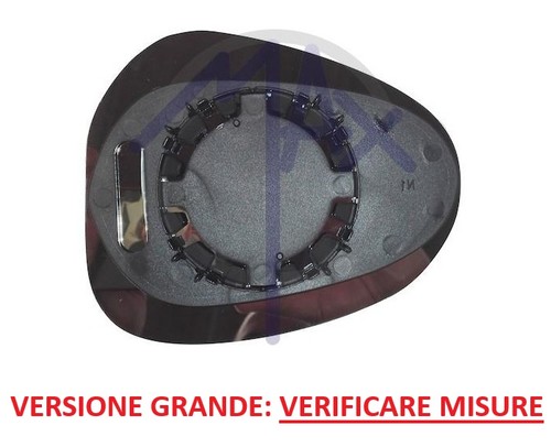 Vetro specchio retrovisore - vetro, dx