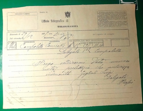 Ufficio telegrafico - telegrafico, di