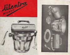 GELATERIA ELETTRO AUTOMATICA UTENTRA RICETTARIO ISTRUZIONI USO ANNI 1950