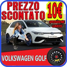 Ruotino Di Scorta 17" 5 Fori Volkswagen Golf 7 8 Kit Ruota Gomma DOT2025 Emerg.