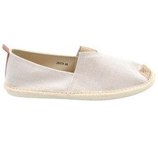 Espadrillas uomo scarpe da barca in tela e corda bianco fondo interno memory e s