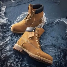 Timberland 6 Premium Boot Wheat Nubuck Impermeabile Unisex Inverno TB10061